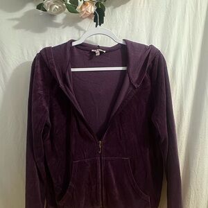 Y2K Juicy Couture Purple Women's Full Zip
